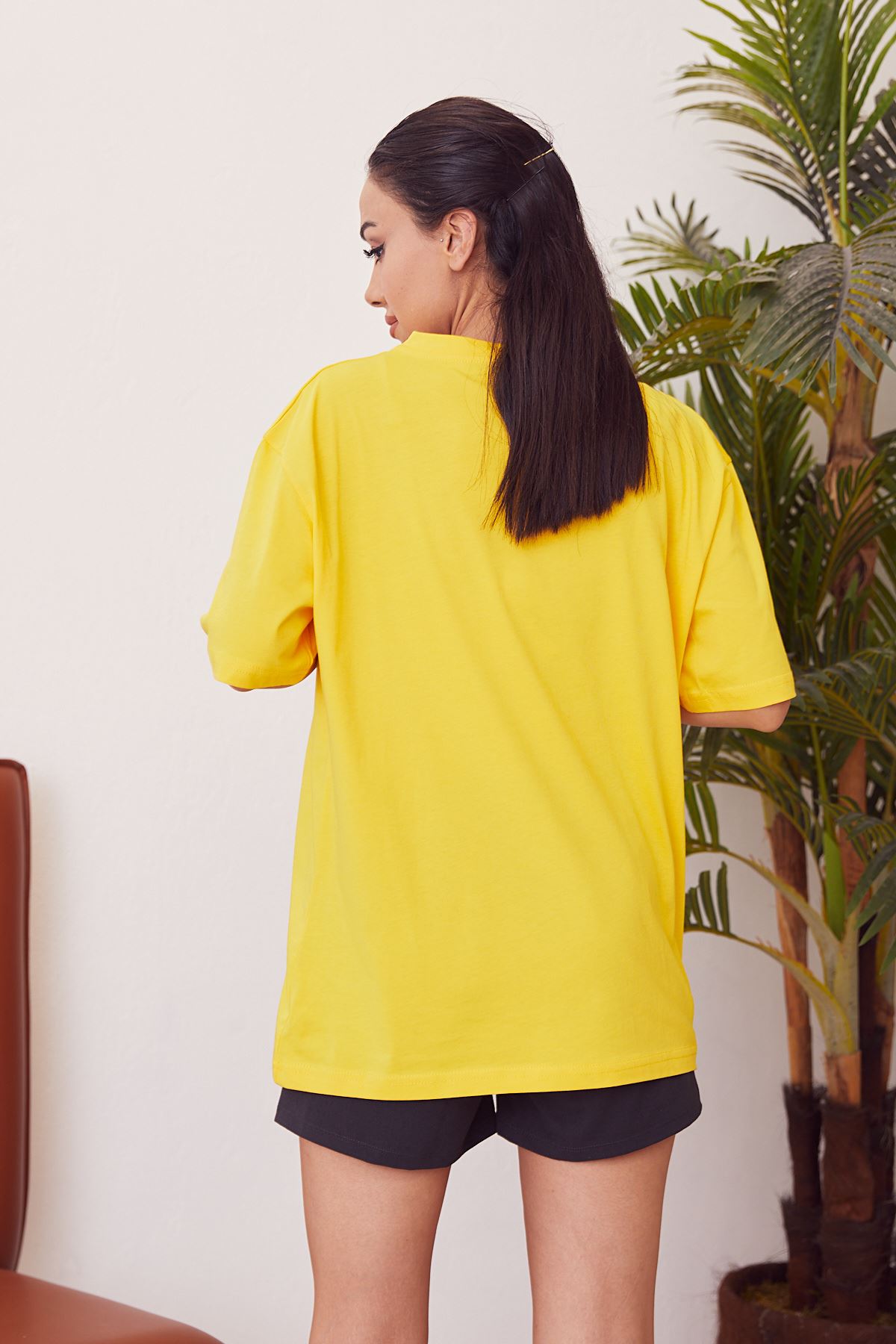 Basic T-shirt-Sarı