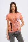 Boncuk Detay T-shirt-Somon